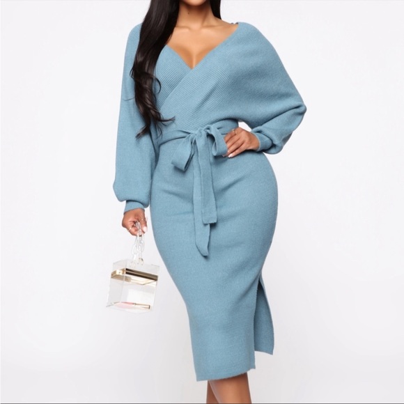 Fashion Nova Dresses & Skirts - Fashion Nova Mona Sweater MIDI Dress